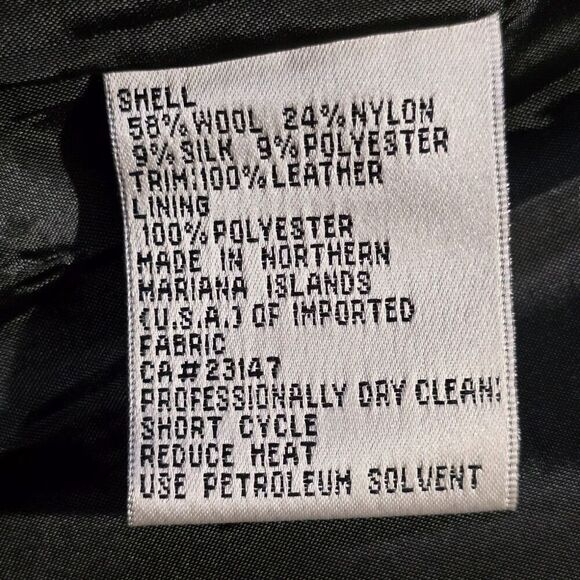 Talbots Jacket 14 Italian Wool Leather Tweed Office Siren Church Secretary - Picture 13 of 14